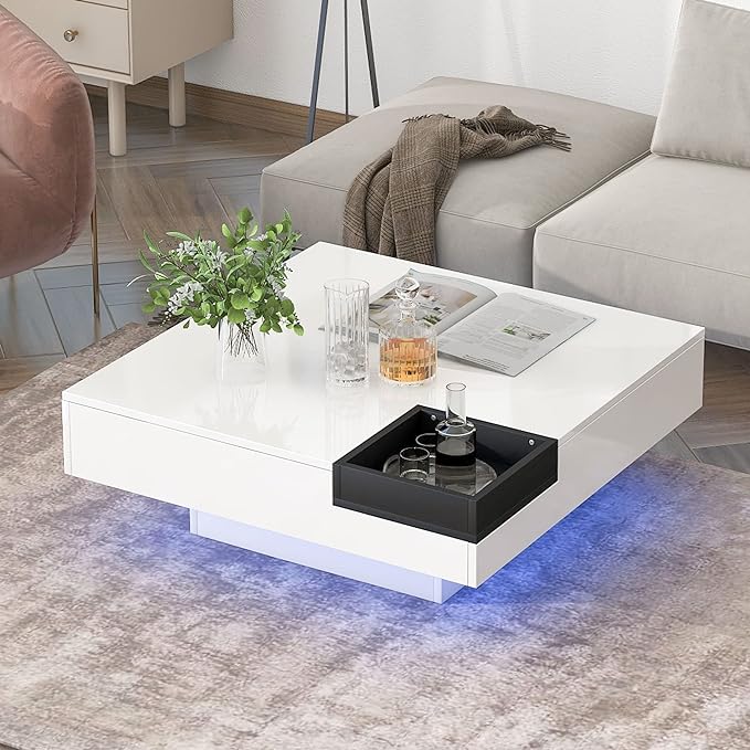 White Square Coffee Table