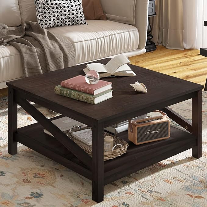 Dark Wood Coffee Table
