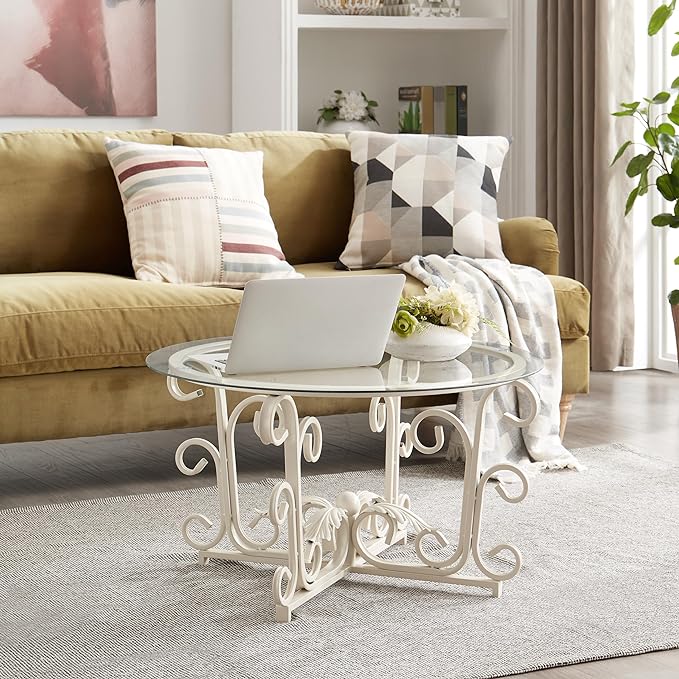 White Glass Coffee Table