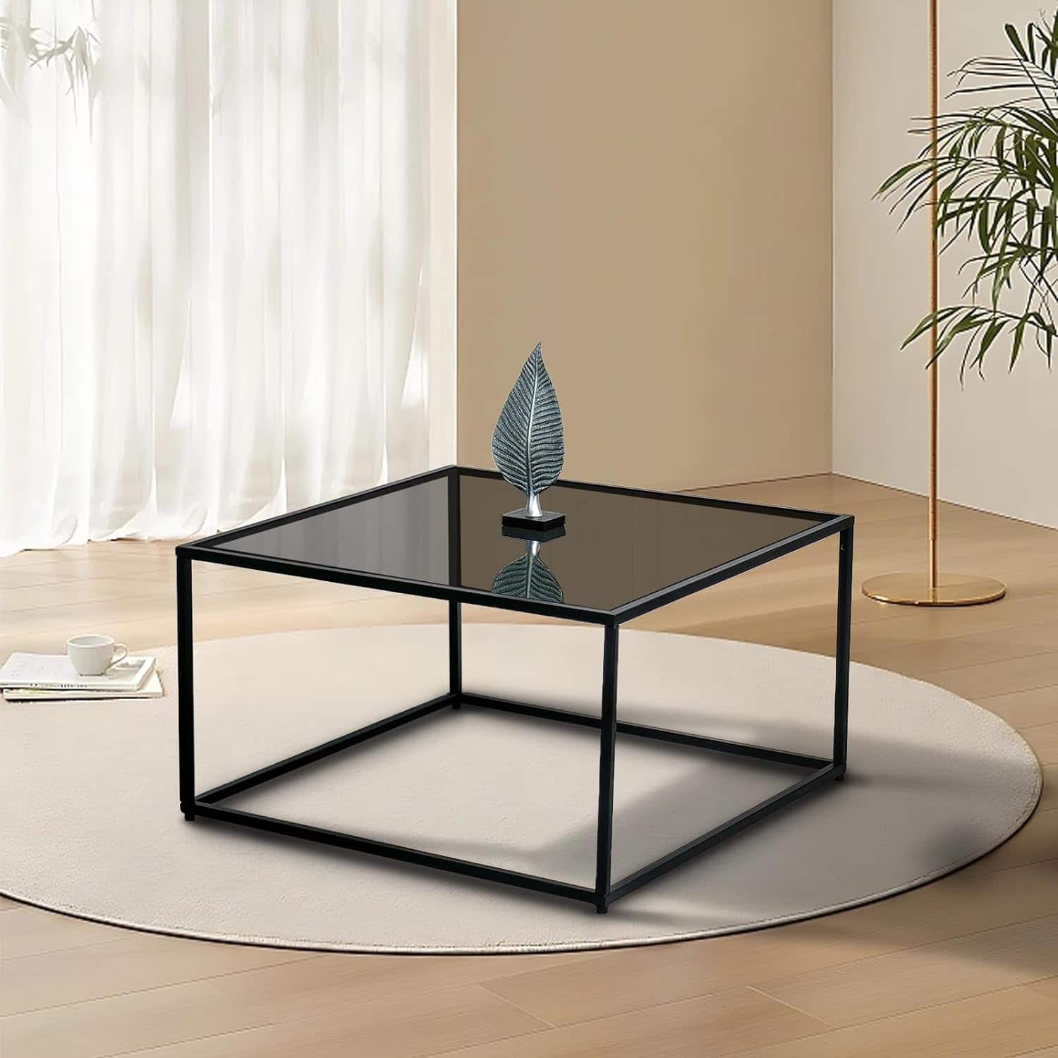 Black Glass Coffee Table