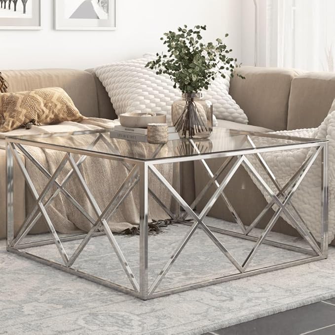 Square Glass Coffee Table