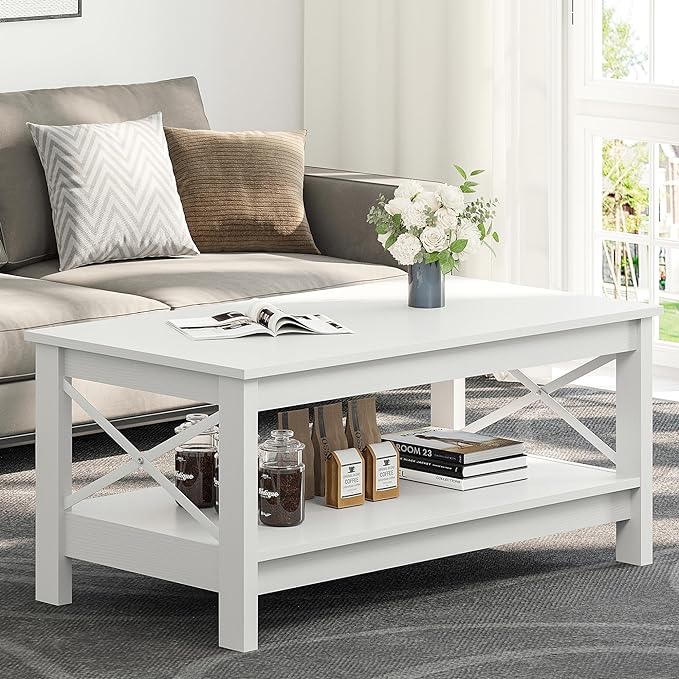 White square coffee table