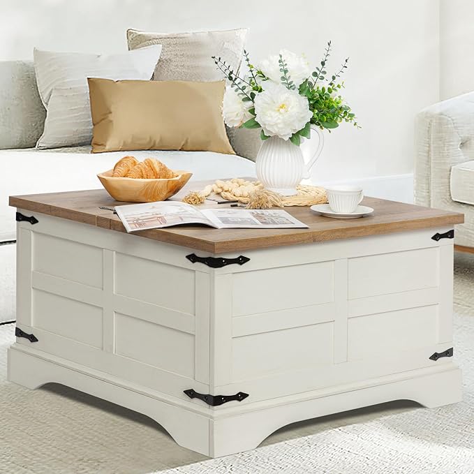 White Square Coffee Table