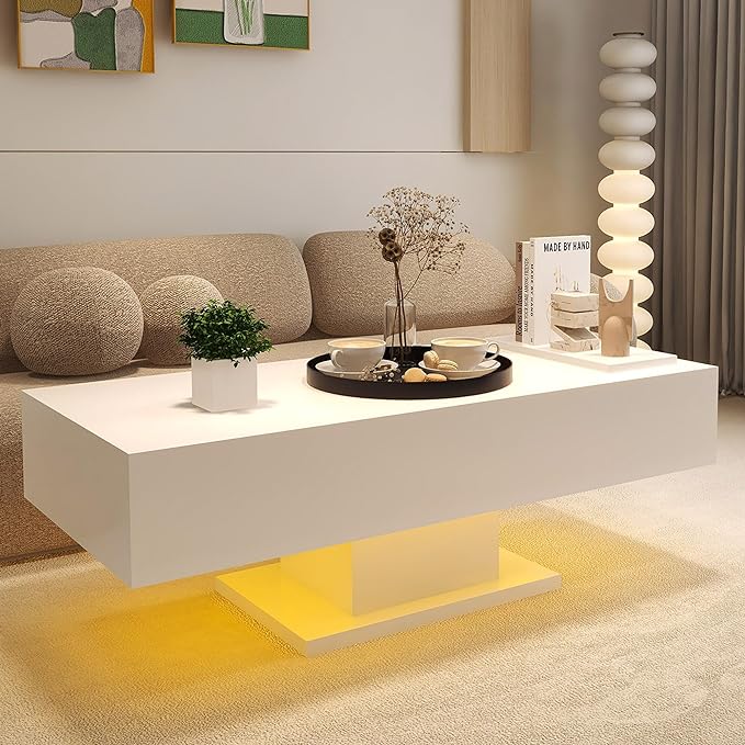 Modern White Coffee Table