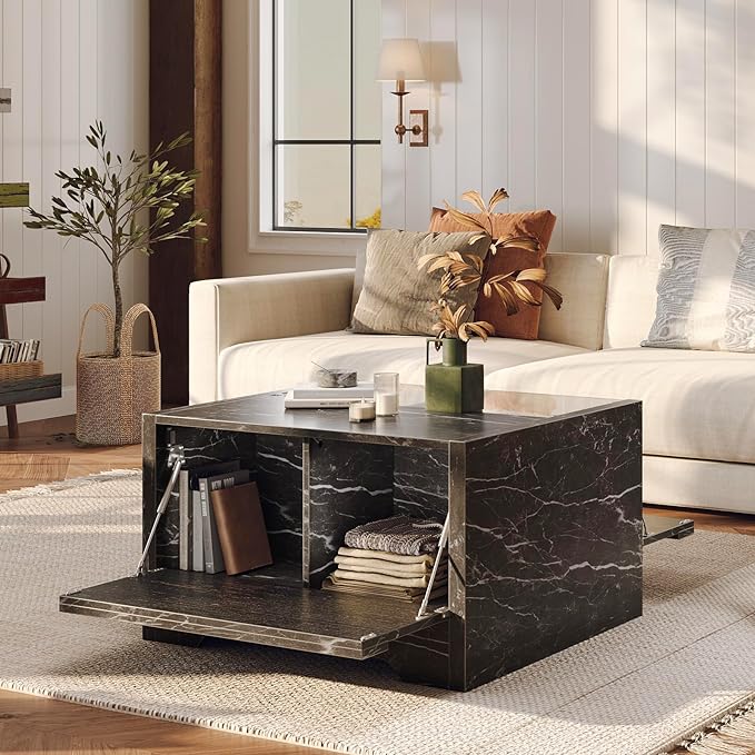 Black Marble Coffee Table 