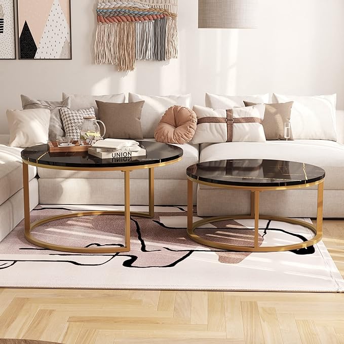 Black Marble Coffee Table 