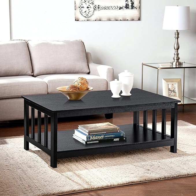 Black Wood Coffee Table