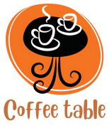 Coffee table footer logo