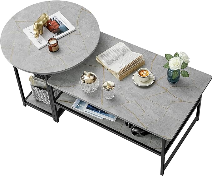 Grey Marble Coffee Table