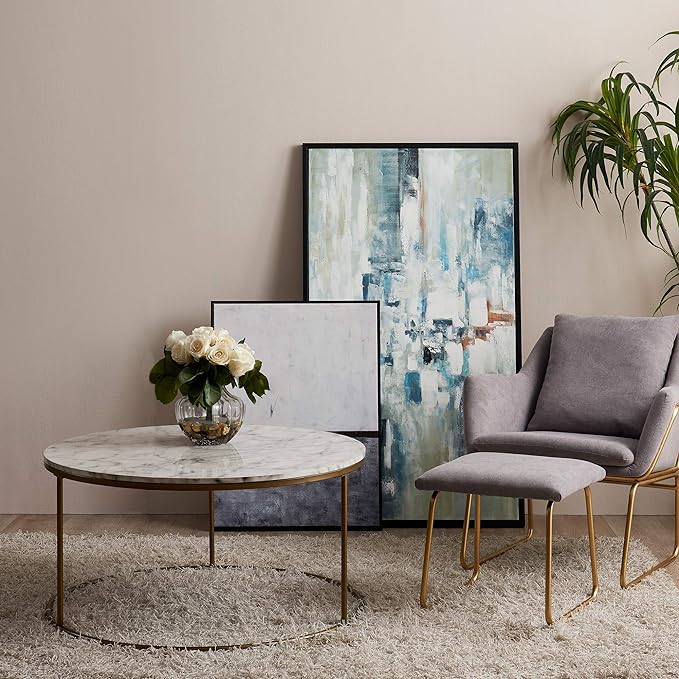 White Marble Coffee Table 