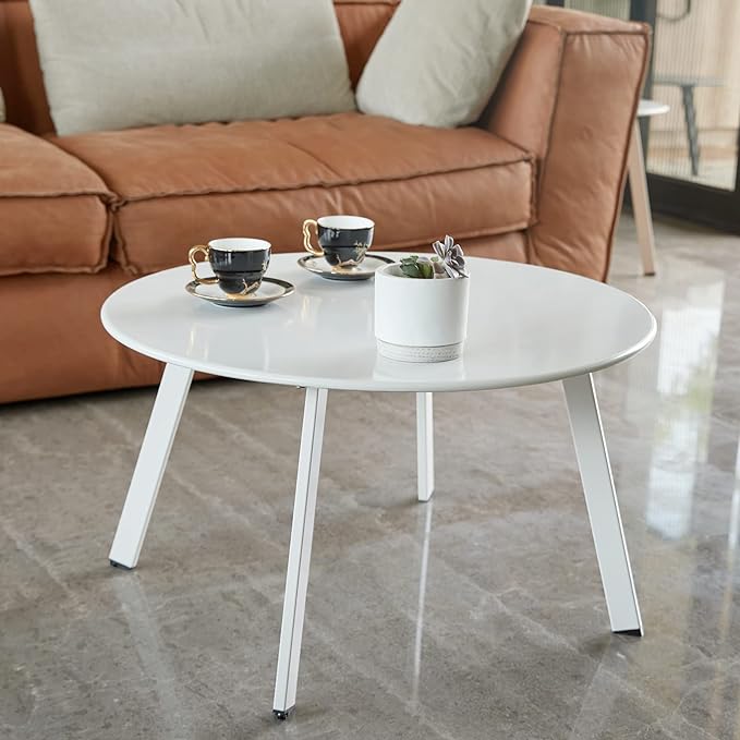 White Round Coffee Table 