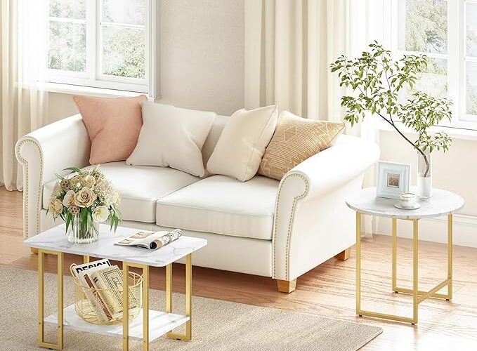 White-and-gold-coffee-table