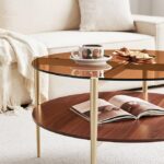 Wood-Coffee-Table-With-Glass