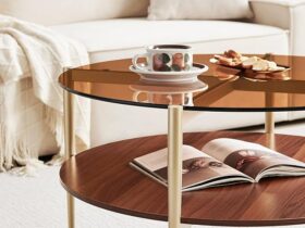 Wood-Coffee-Table-With-Glass