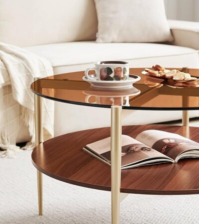 Wood-Coffee-Table-With-Glass