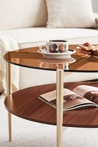 Wood-Coffee-Table-With-Glass